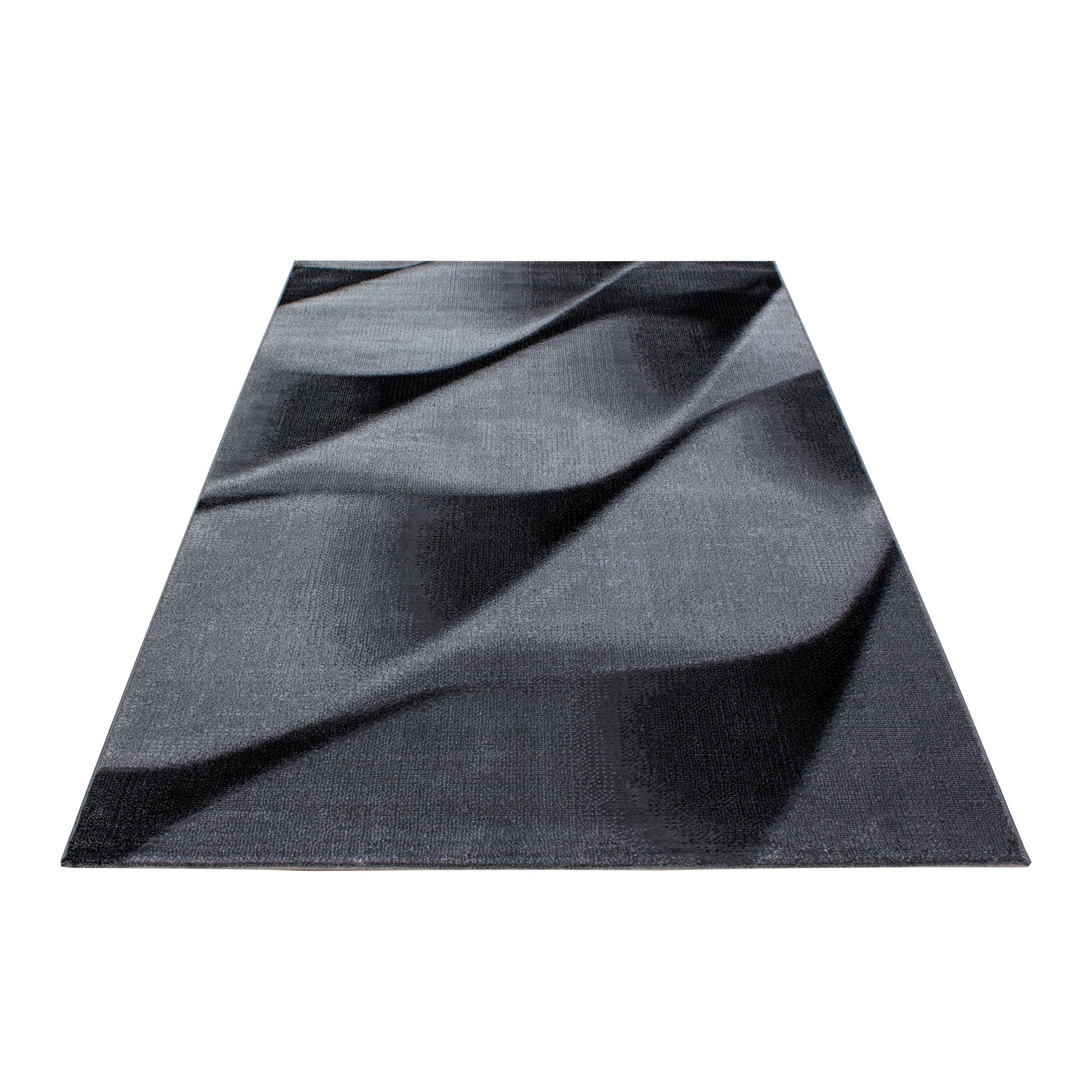 Webteppich Parma Schwarz ca. 80x300cm - Schwarz, KONVENTIONELL, Textil (80/300cm) - Ayyildiz 