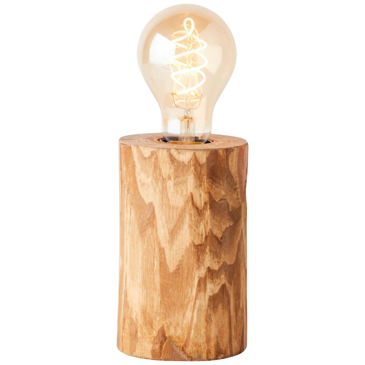 Tischleuchte Trabo Kieferfarben max. 25 Watt - Kieferfarben, Natur, Holz (10/15cm) - Brilliant