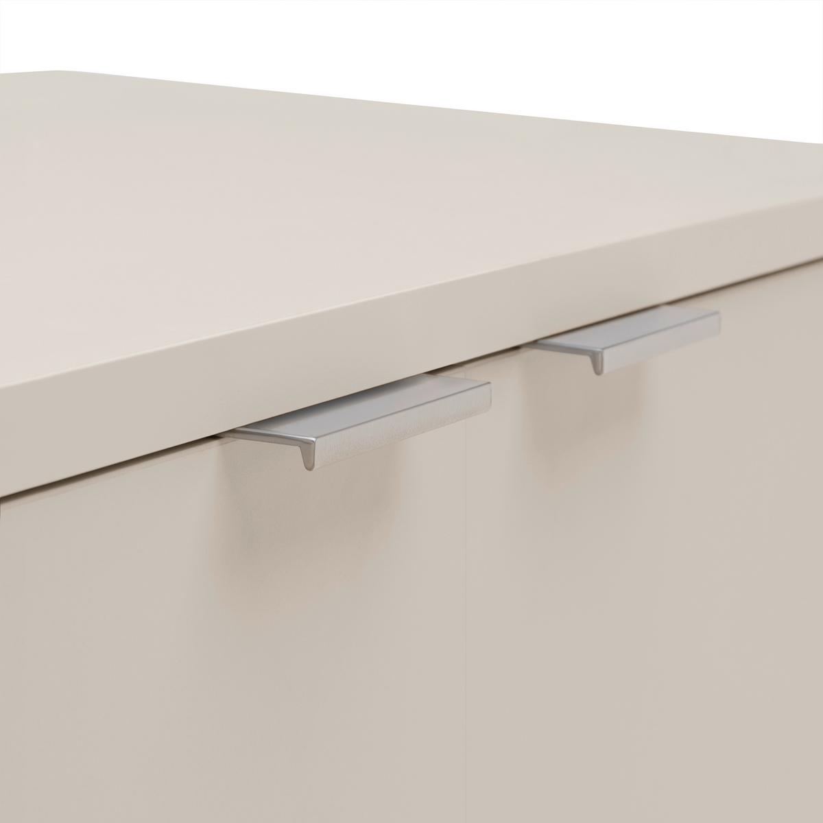 Sideboard Velasca Type 06 Eichefarben/Kaschmir - Kaschmir/Eichefarben, MODERN, Glas/Holzwerkstoff (116,4/141,6/40cm) - Premium Living