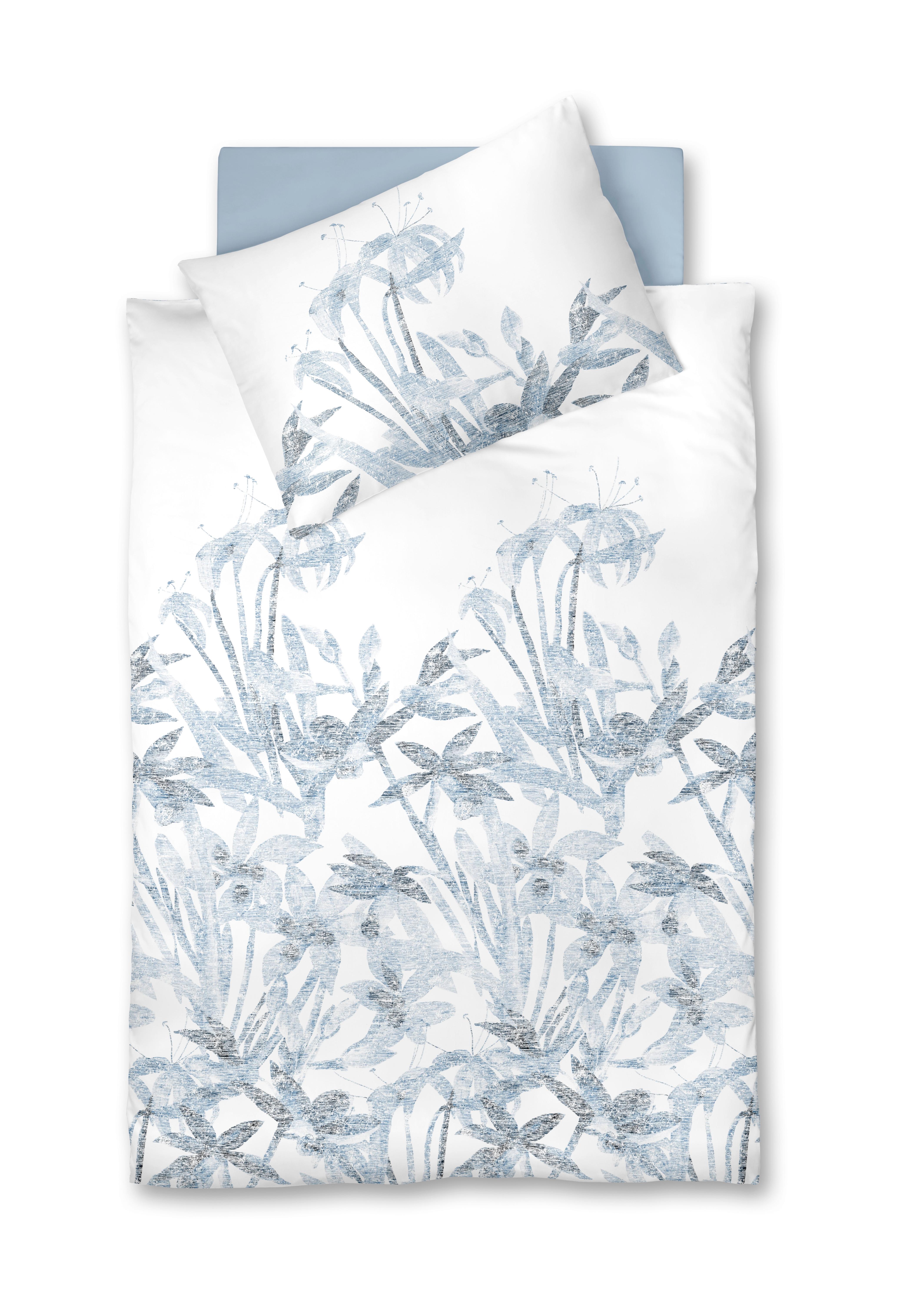 Ágyneműhuzat-garnitúra Provance - világoskék/fehér, textil (140/200cm)