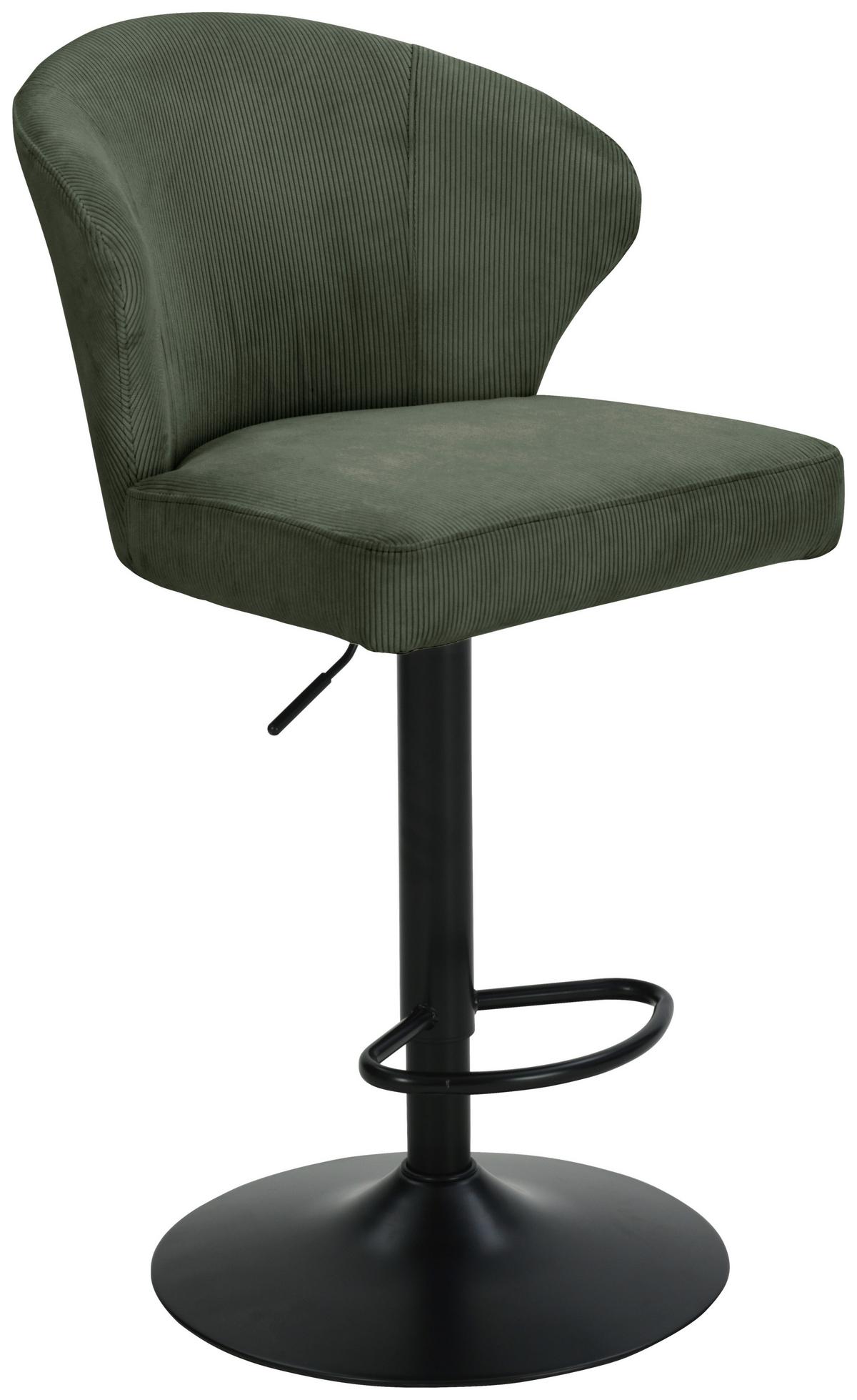 Taburet de bar JANA - bej/verde, Modern, lemn/metal (55/1160/58cm) - Based