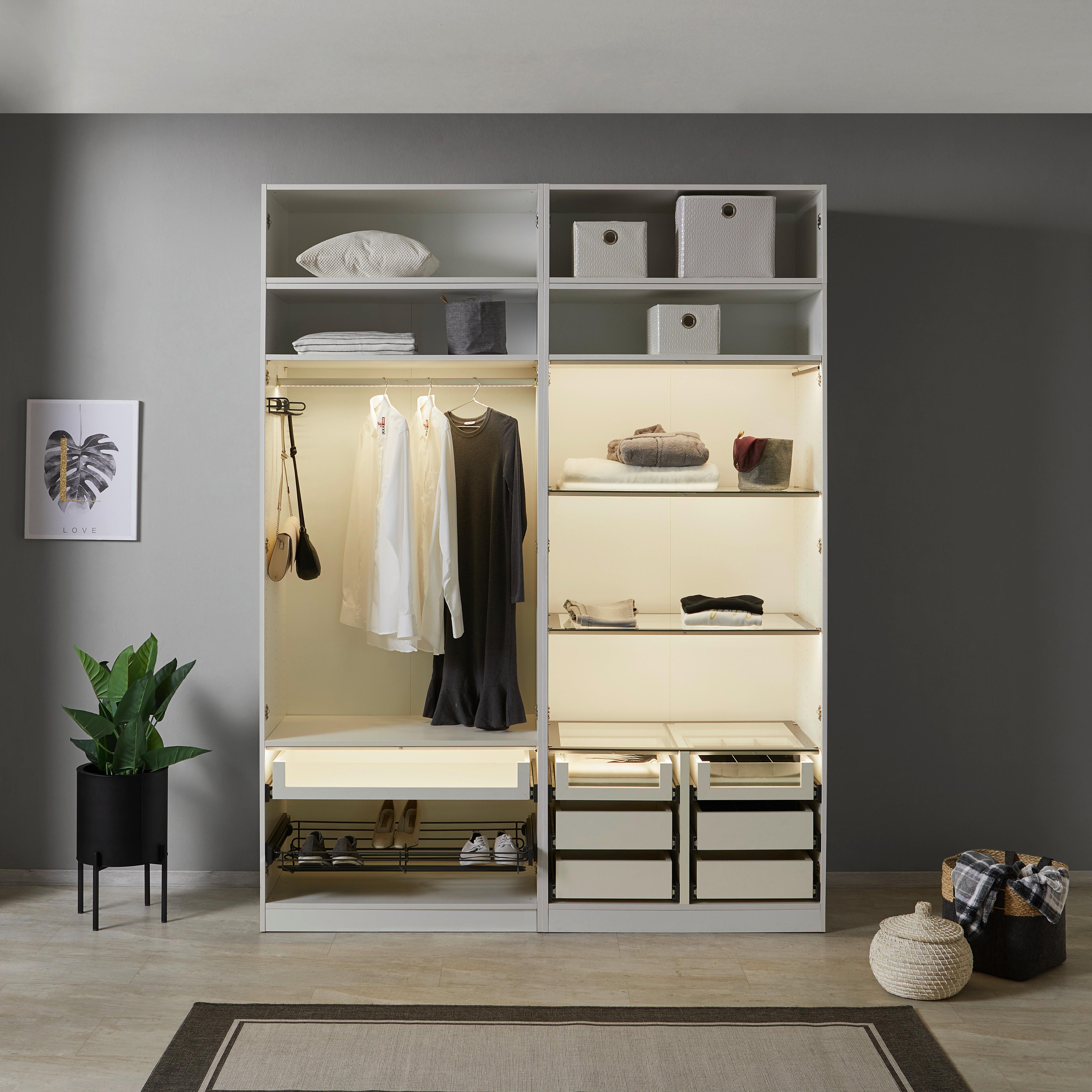 Iluminare rafturi detașabile Unit - Modern, plastic/metal (87,5cm) - Ondega