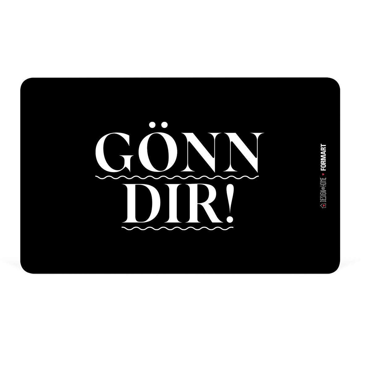 Schneidebrett Gönn dir aus Kunststoff in Schwarz/Weiss - Weiss/Schwarz, Modern, Kunststoff (23,3/14,3/0,2cm)