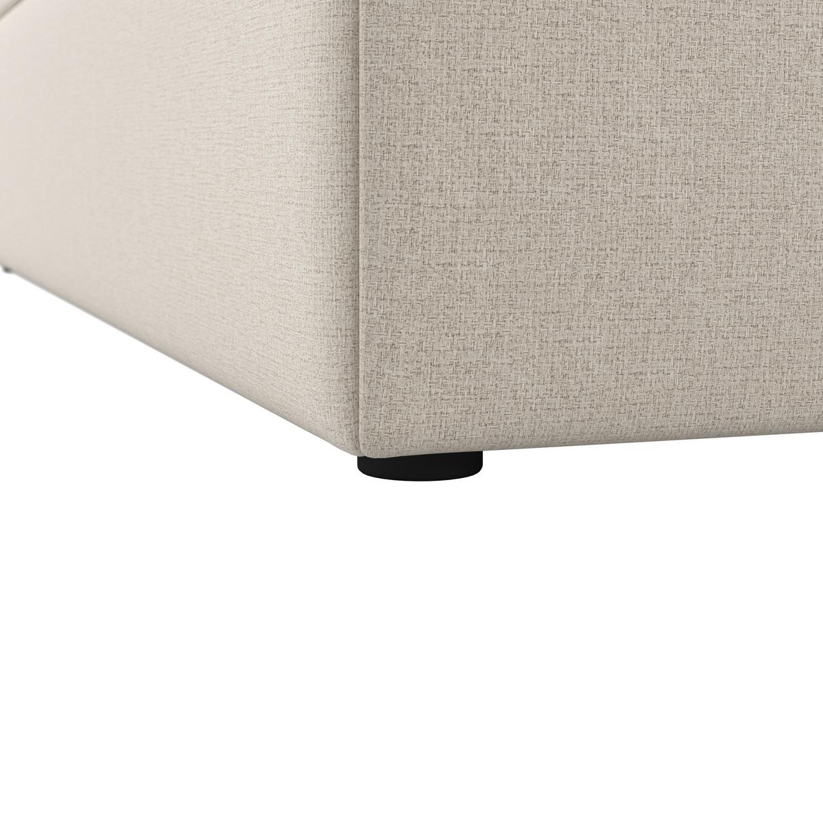 Pat boxspring bej Marco cca 160x200 cm bej cu topper - crem, Modern, lemn/textil (160/200cm) - Bessagi