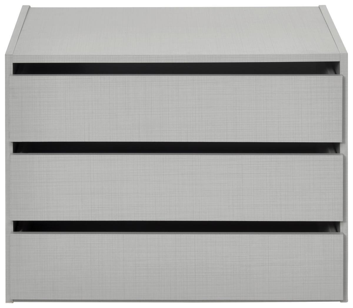 Schubkasteneinsatz Zubehör Grau - Grau, KONVENTIONELL, Holzwerkstoff (100/64/50cm) - Premium Living