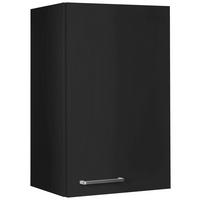 Küchenoberschrank Touch Schwarz - Edelstahlfarben/Schwarz, MODERN, Holzwerkstoff (45/72/35cm) - Nobilia