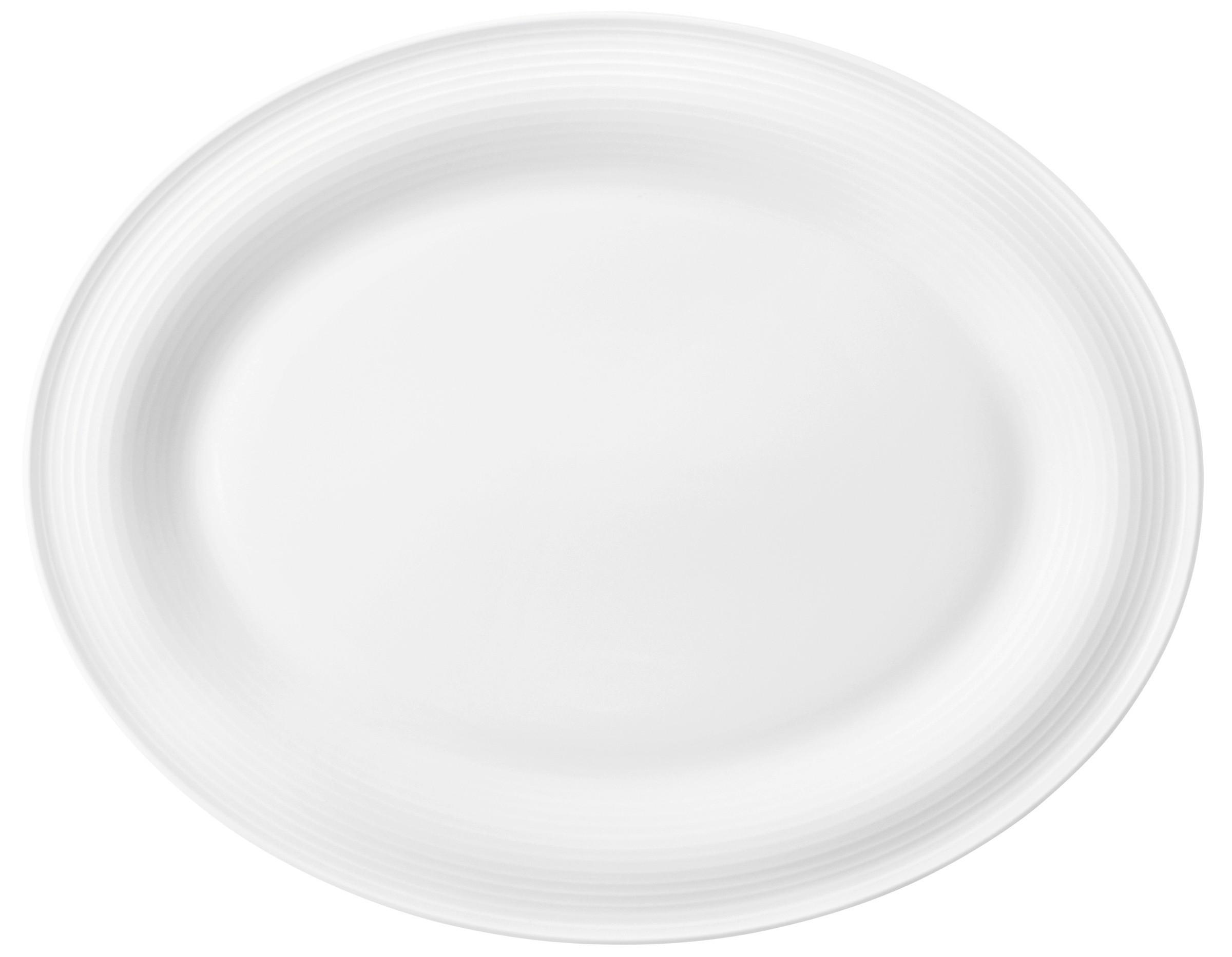 PÓŁMISEK DO SERWOWANIA 001.751367 - biały, Basics, ceramika (35,3/28/2,2cm) - Seltmann Weiden