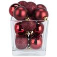 Christbaumkugel Emilie Bordeaux - Bordeaux, Basics, Kunststoff (4cm)
