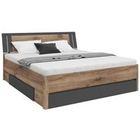 PAT SATURN 180 - culoare lemn stejar/stejar închis la culoare, Konventionell, material pe bază de lemn (180/200cm)