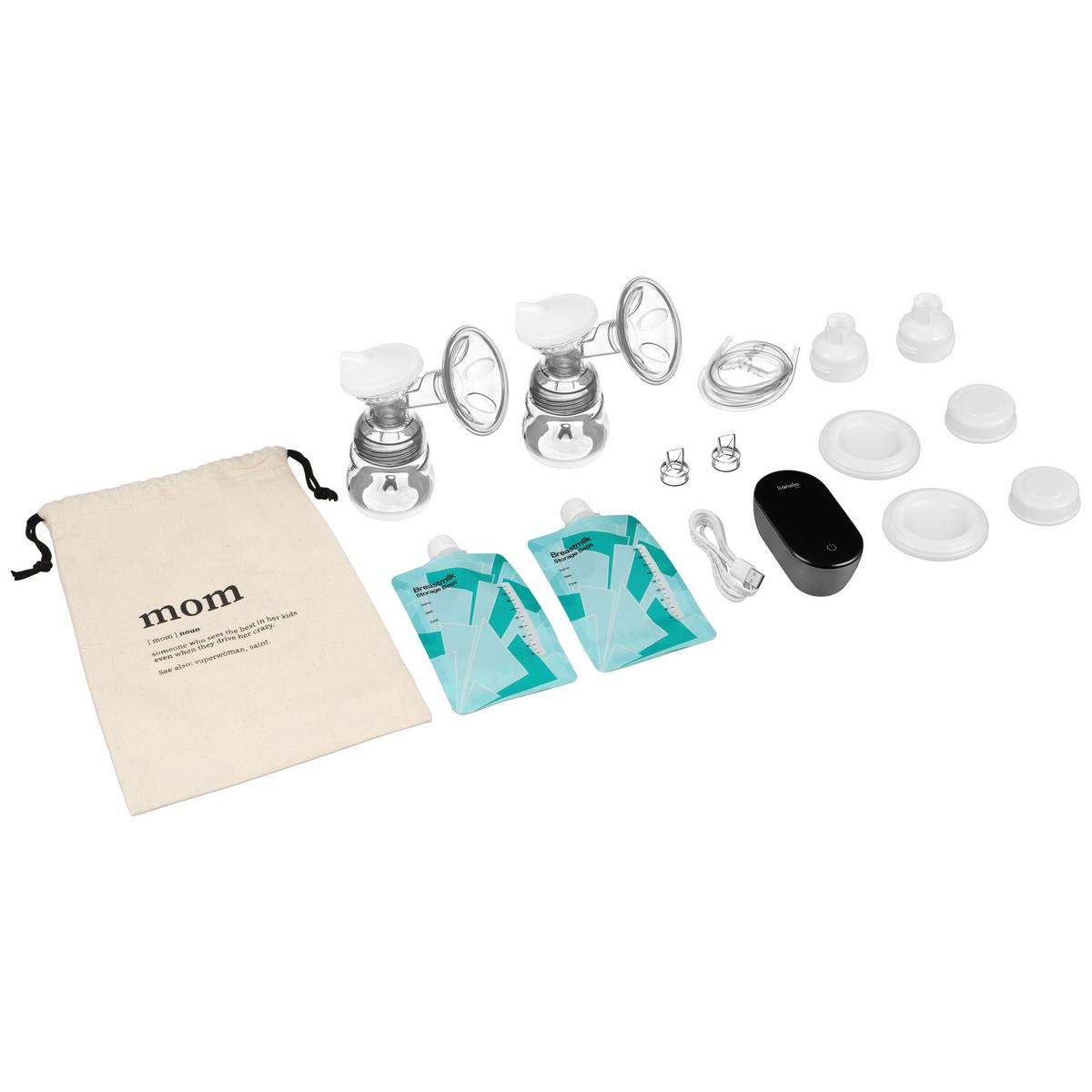 LAKTATOR TWEE GO - czarny/biały, Basics, tworzywo sztuczne (6/11/4cm) - Lionelo