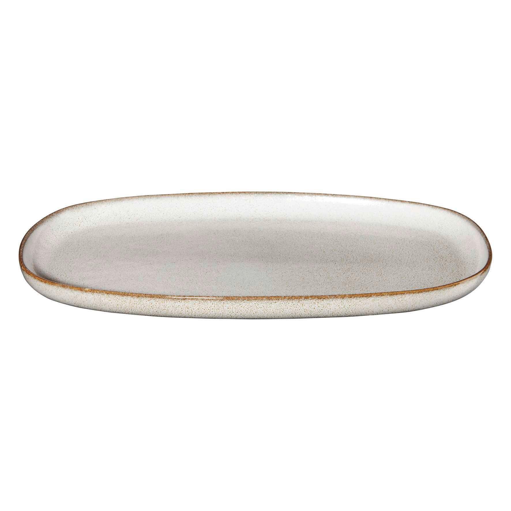 PÓŁMISEK DO SERWOWANIA 27201107 - beżowy, Design, ceramika (31/18/2cm) - ASA