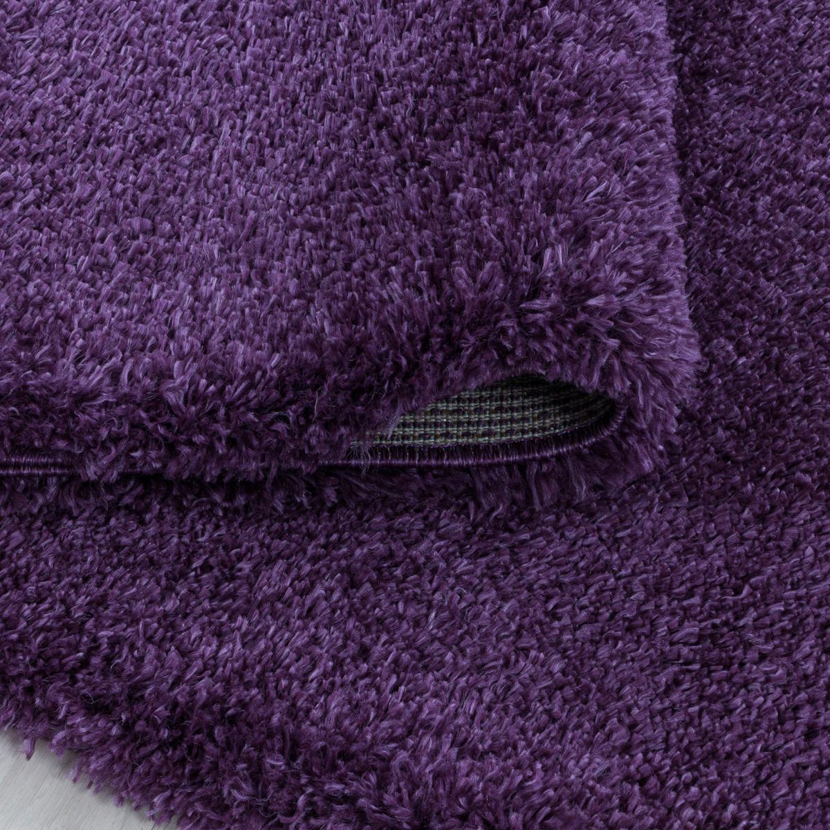 Hochflorteppich Fluffy Lila ca. 160x230cm - Lila, Basics, Textil (160/230cm)