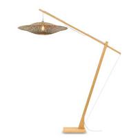 Stehleuchte Bali in Naturfarben max. 60 Watt - Schwarz/Naturfarben, Natur (87/207cm) - Good & Mojo