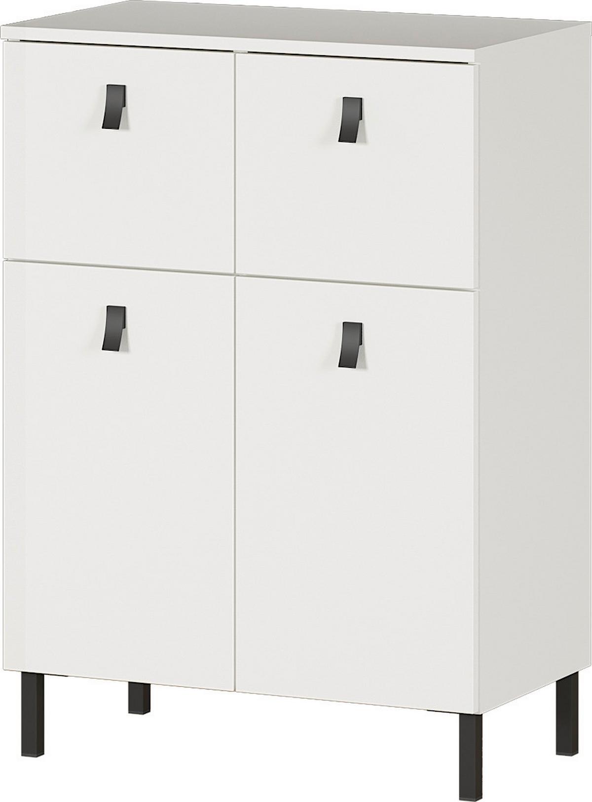 SZAFKA DOLNA GW-TULSA - czarny/biały, Konventionell, materiał drewnopochodny/metal (60/86/35cm) - Germania