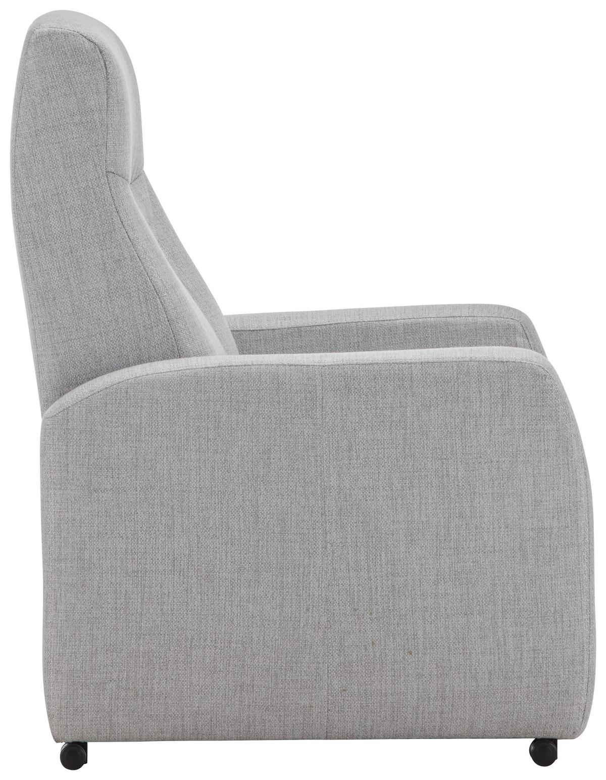 Relaxsessel Times in Grau - Hellgrau/Grau, Modern, Textil (80/117/83cm) - Premium Living