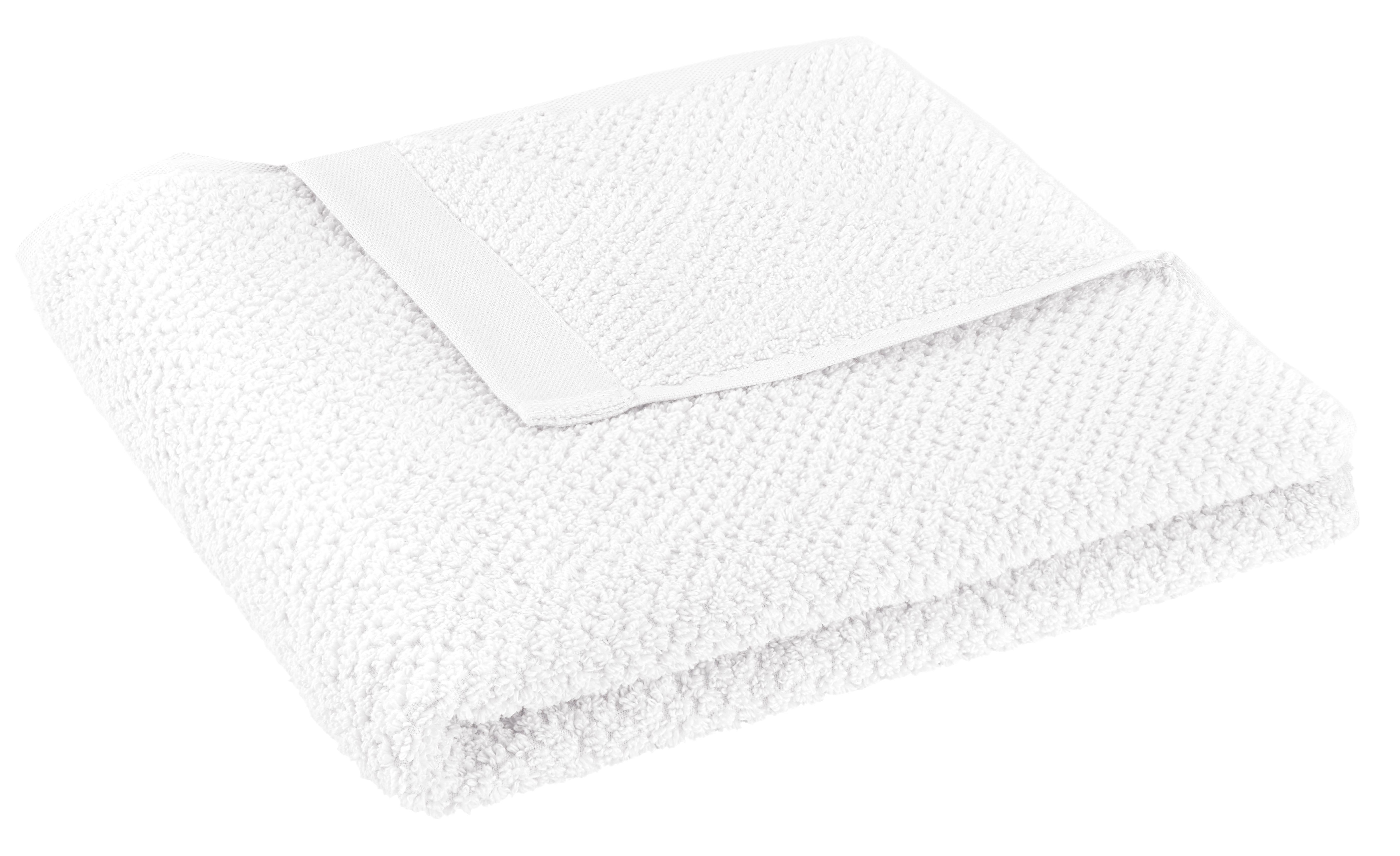 Duschtuch Luise in Weiß ca. 70x140cm - Weiß, KONVENTIONELL, Textil (70/140cm) - Modern Living