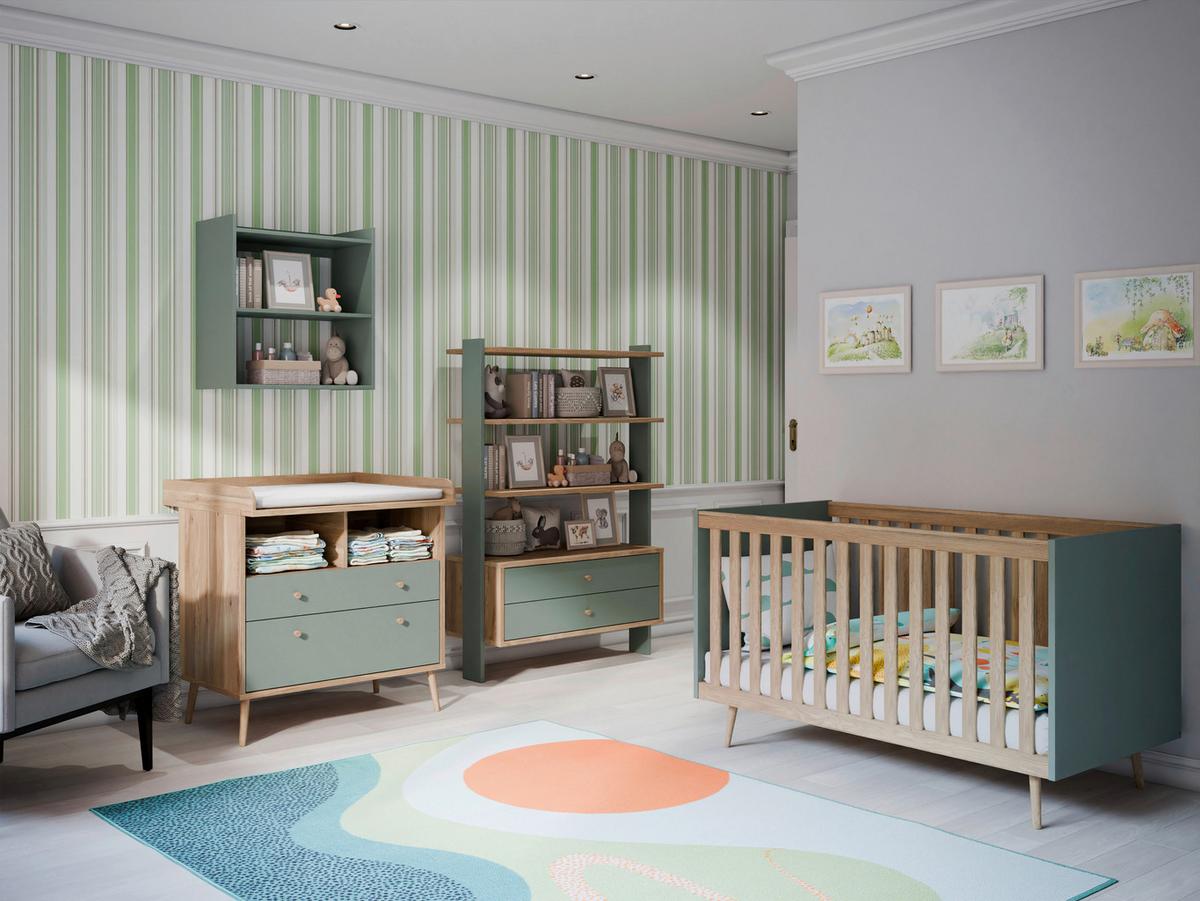 Polica Whenua - boje kadulje, Konvencionalno, drvni materijal (64/67,9/33,3cm) - Mömax