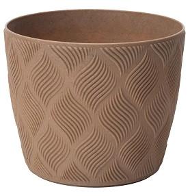 Übertopf Grow ECO Wood 13 Naturfarben - Naturfarben, KONVENTIONELL, Kunststoff (12,8/10,7cm) - Mömax