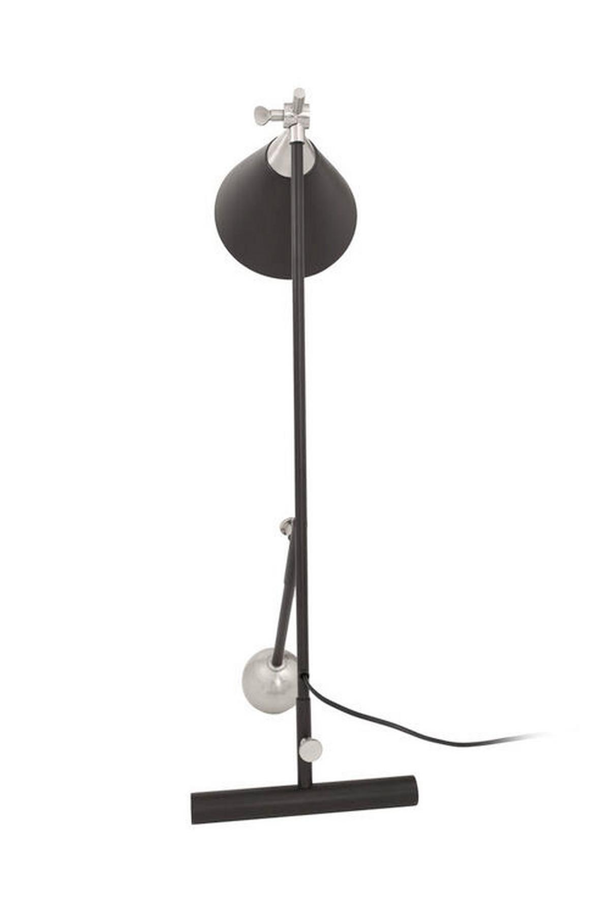 Stehleuchte Nt27h-Siv - Goldfarben/Schwarz, Design, Kunststoff/Stein (23/76/32cm) - Kayoom