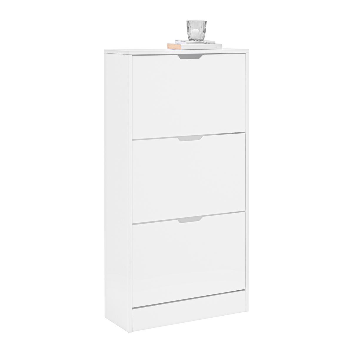 SZAFKA UCHYLNA NA BUTY RUDI -EXKLUSIV- - biały, Konventionell, materiał drewnopochodny (60/118/24cm) - Mömax