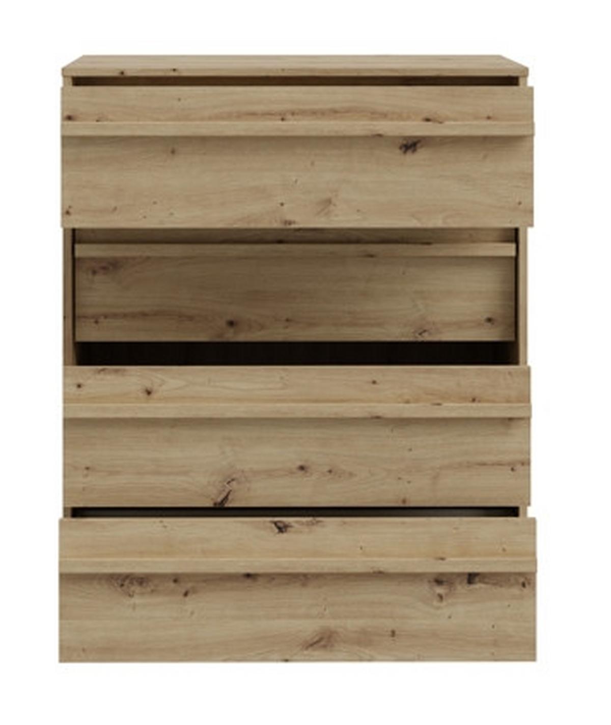Komód 4 Fiókkal Canchoa - Artisan tölgy, Modern, faalapú anyag (78,4/94,4/42cm)