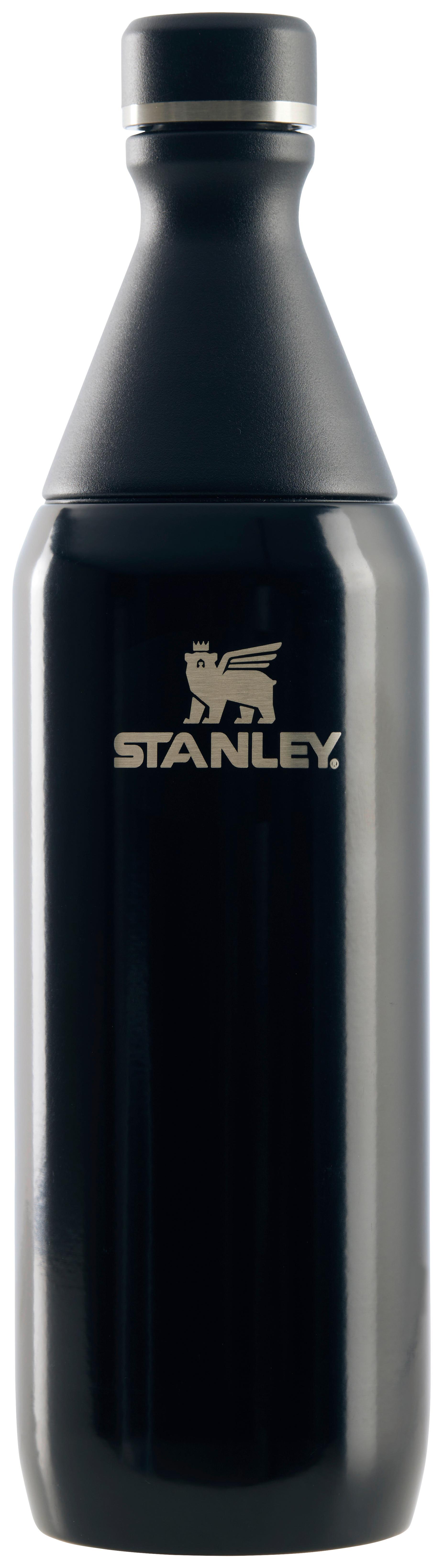 Trinkflasche Stanley all day slim bottle Schwarz ca. 600ml - Schwarz, MODERN, Metall (7/7/26,7cm)