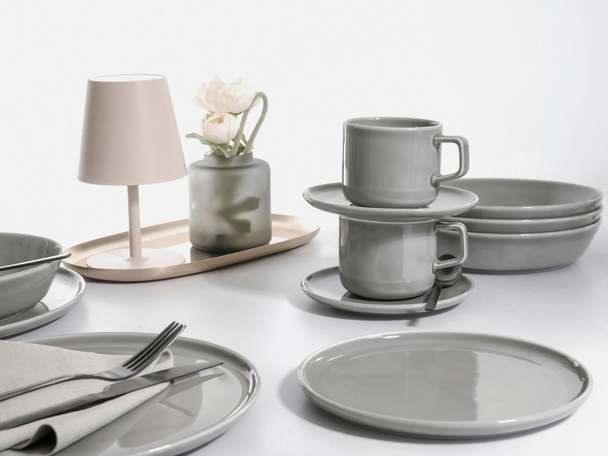 Kombinirani Servis Chef Collection, 30-Delni - svetlo siva, Basics, keramika - Creatable