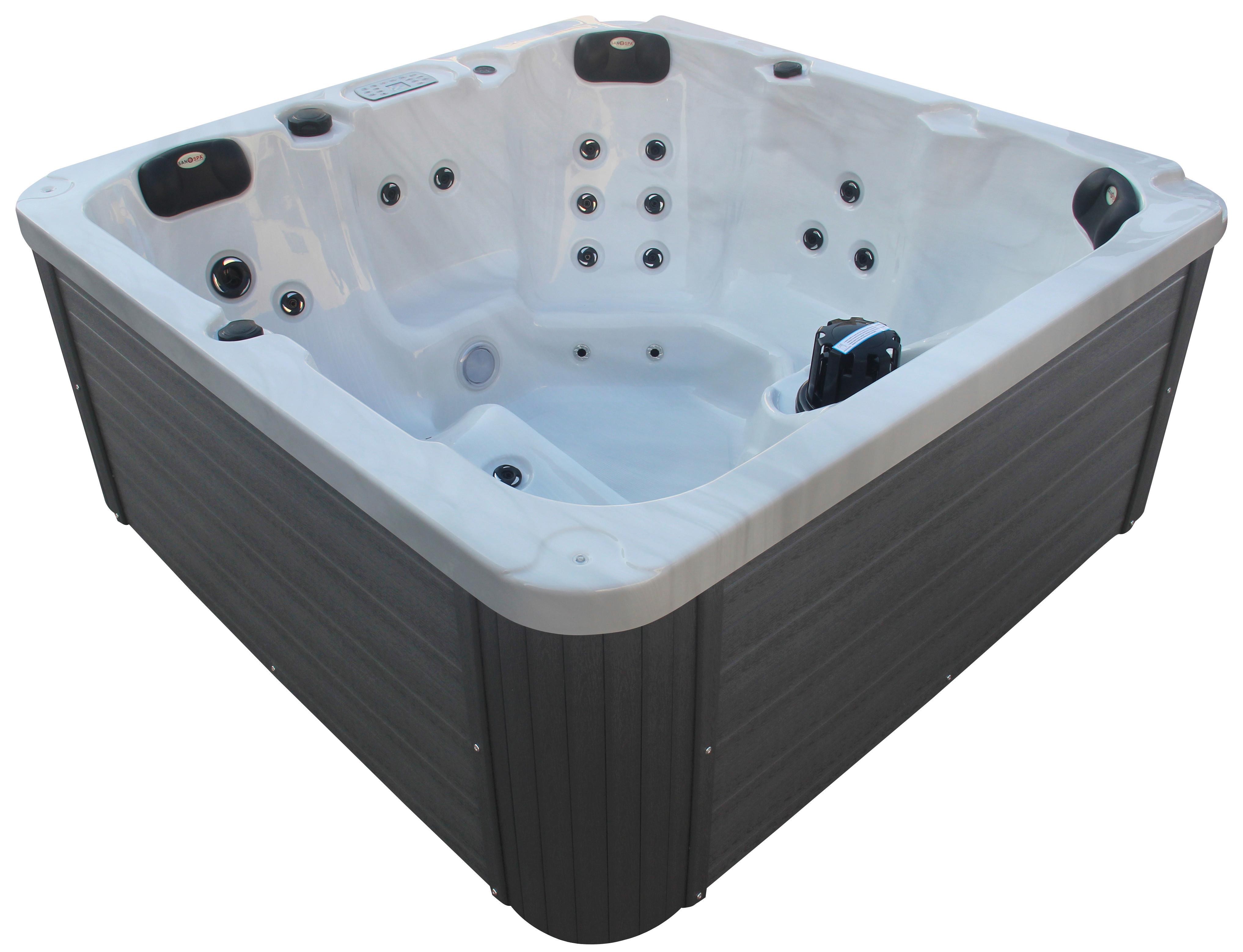 Jacuzzi Palma - fehér, műanyag/fém (190/86/190cm) - Sanotechnik