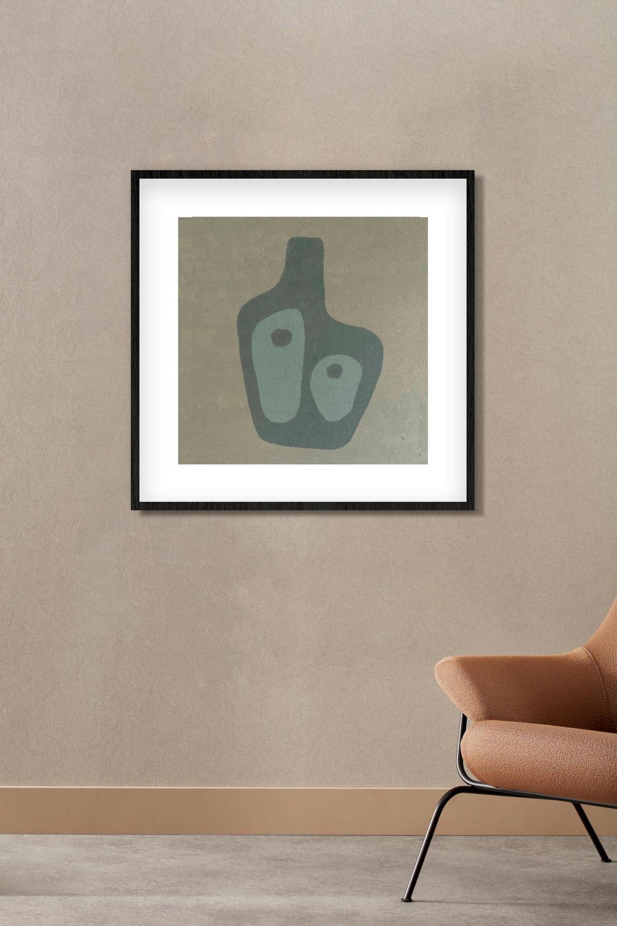 BILD FEEL-GOOD-002-74X74-FRX-FRZW - Beige/Schwarz, Basics, Holz/Kunststoff (74/74/10cm)