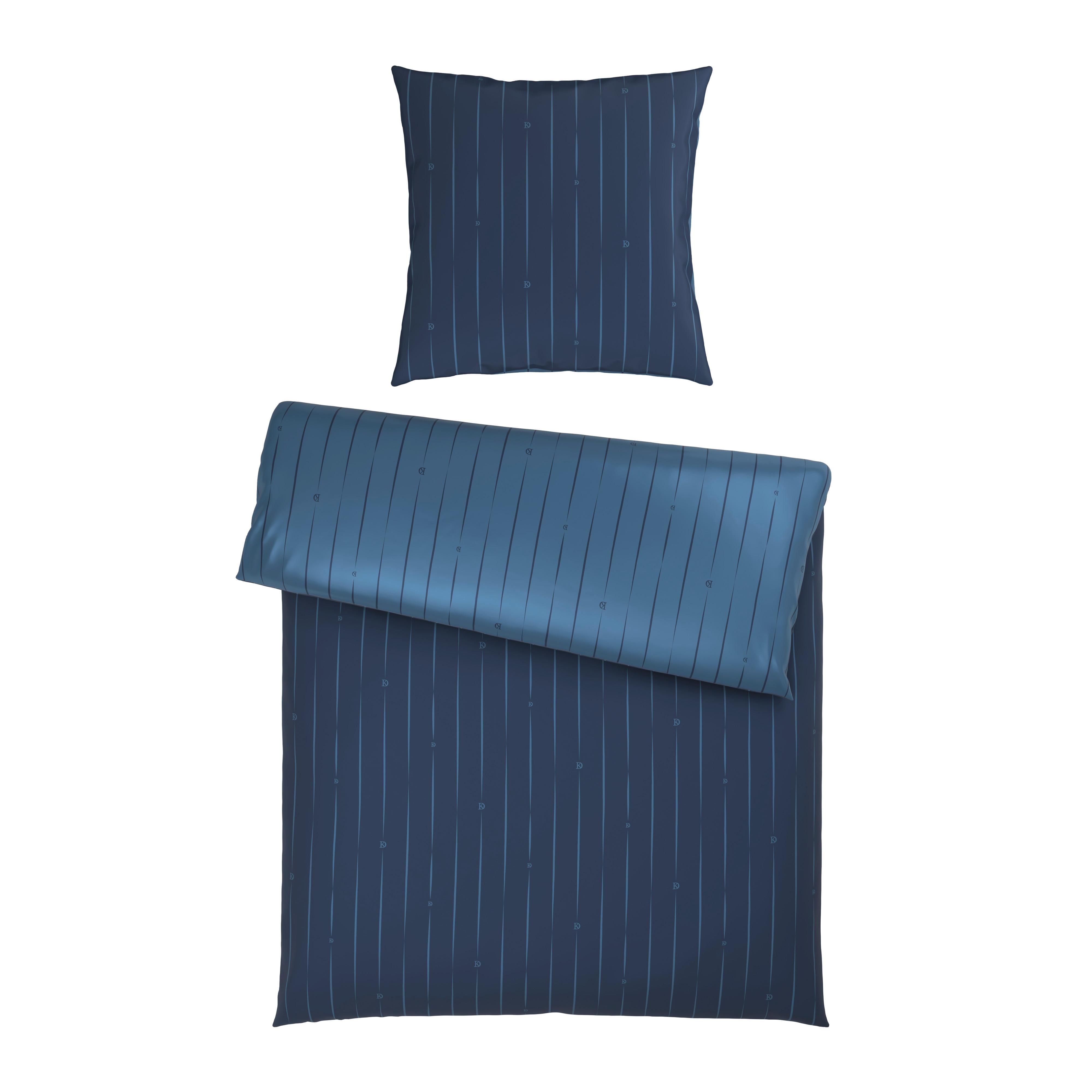 POŚCIEL DWUSTRONNA STRIPES - DK - niebieski, Design, tkanina (135/200cm) - Dieter Knoll