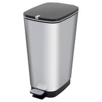 Pedálos Szemetes Chic - ezüstszínű, műanyag (29/44,5/60,5cm) - Curver