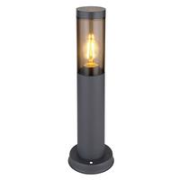 Außenleuchte Boston in Grau/Anthrazit max. 23W - Anthrazit/Grau, Design, Kunststoff/Metall (12,7/45cm) - Globo