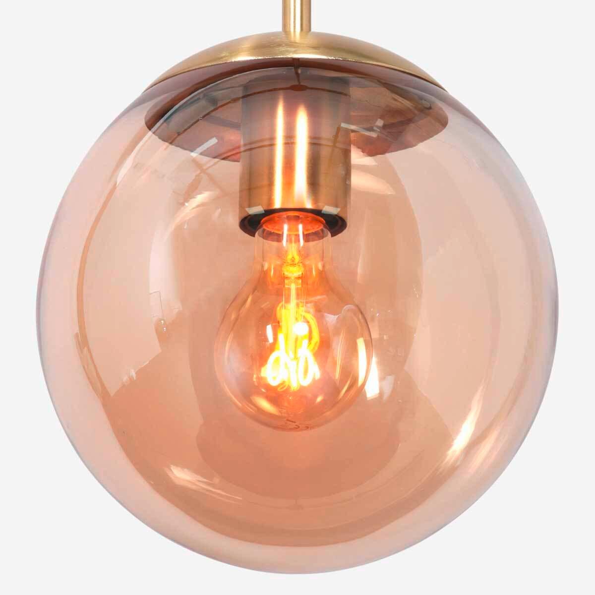 LAMPA WISZĄCA 3498ME BOLLIQUE - kolor mosiężny, Konventionell, metal/szkło (30/180cm)