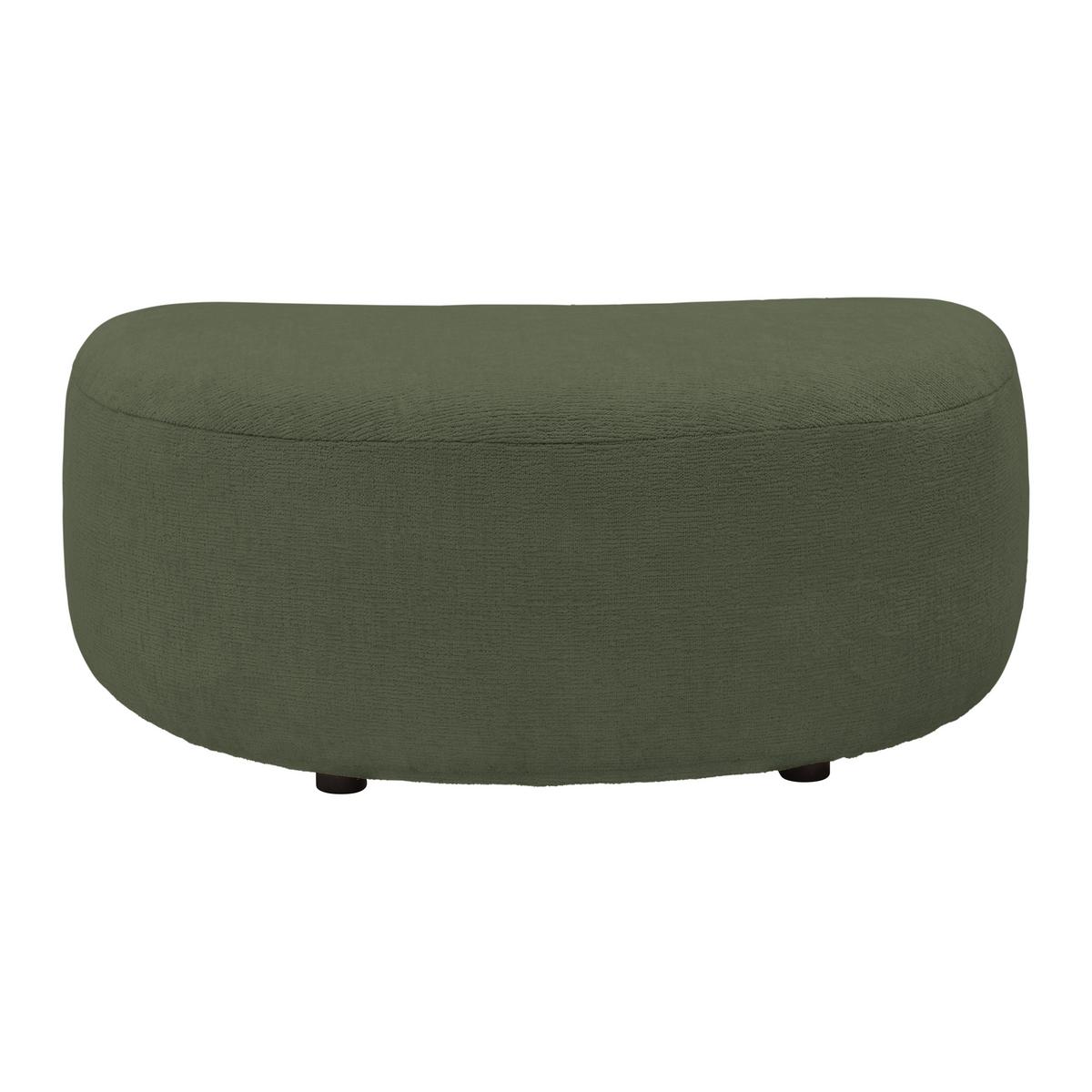 Hocker Leonas Grün - Schwarz/Grün, MODERN, Kunststoff/Textil (102/42/66cm) - Premium Living