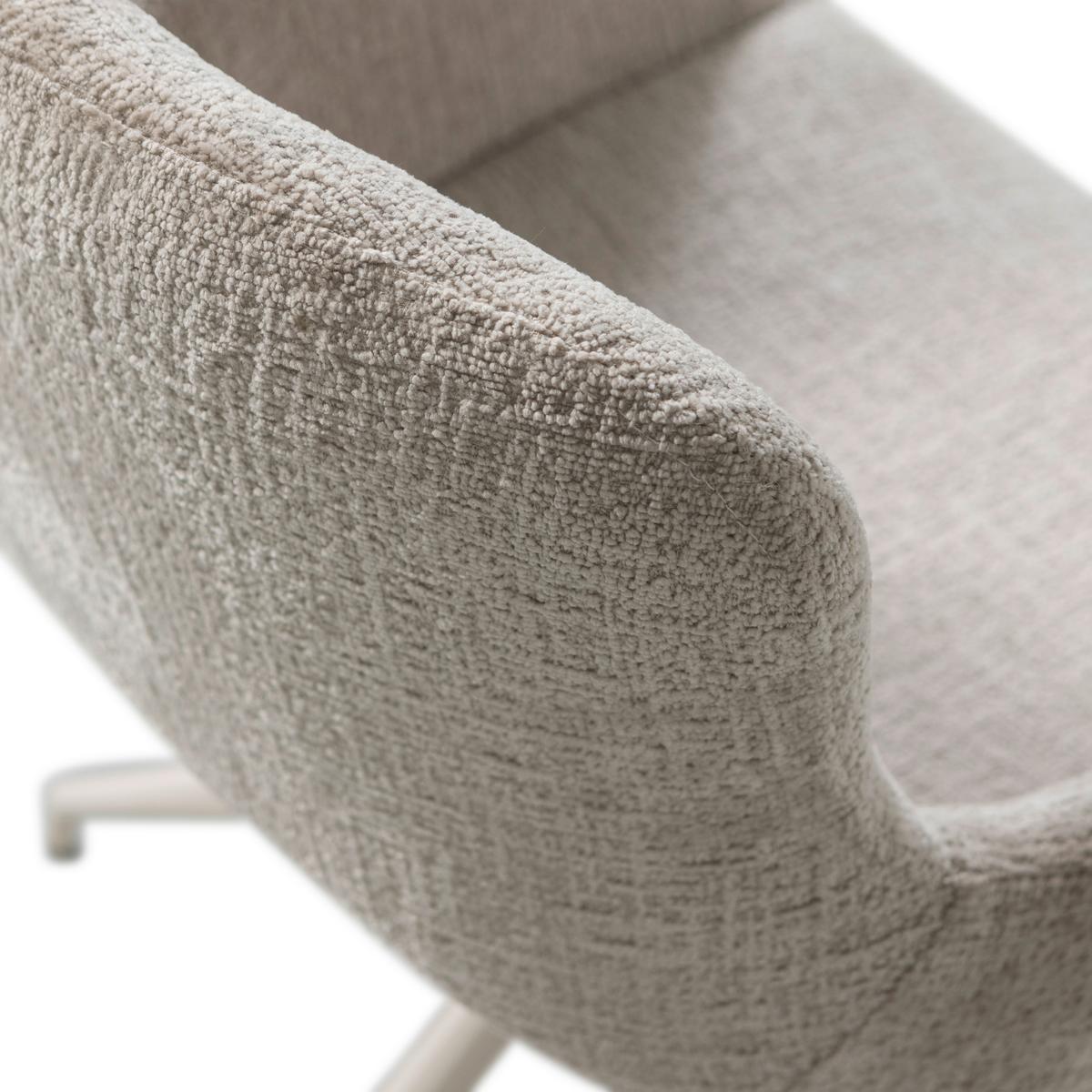 Armlehnstuhl-Set Eliva Sandfarben B: 58cm - Sandfarben, MODERN, Textil/Metall (58/82/58cm) - Livetastic