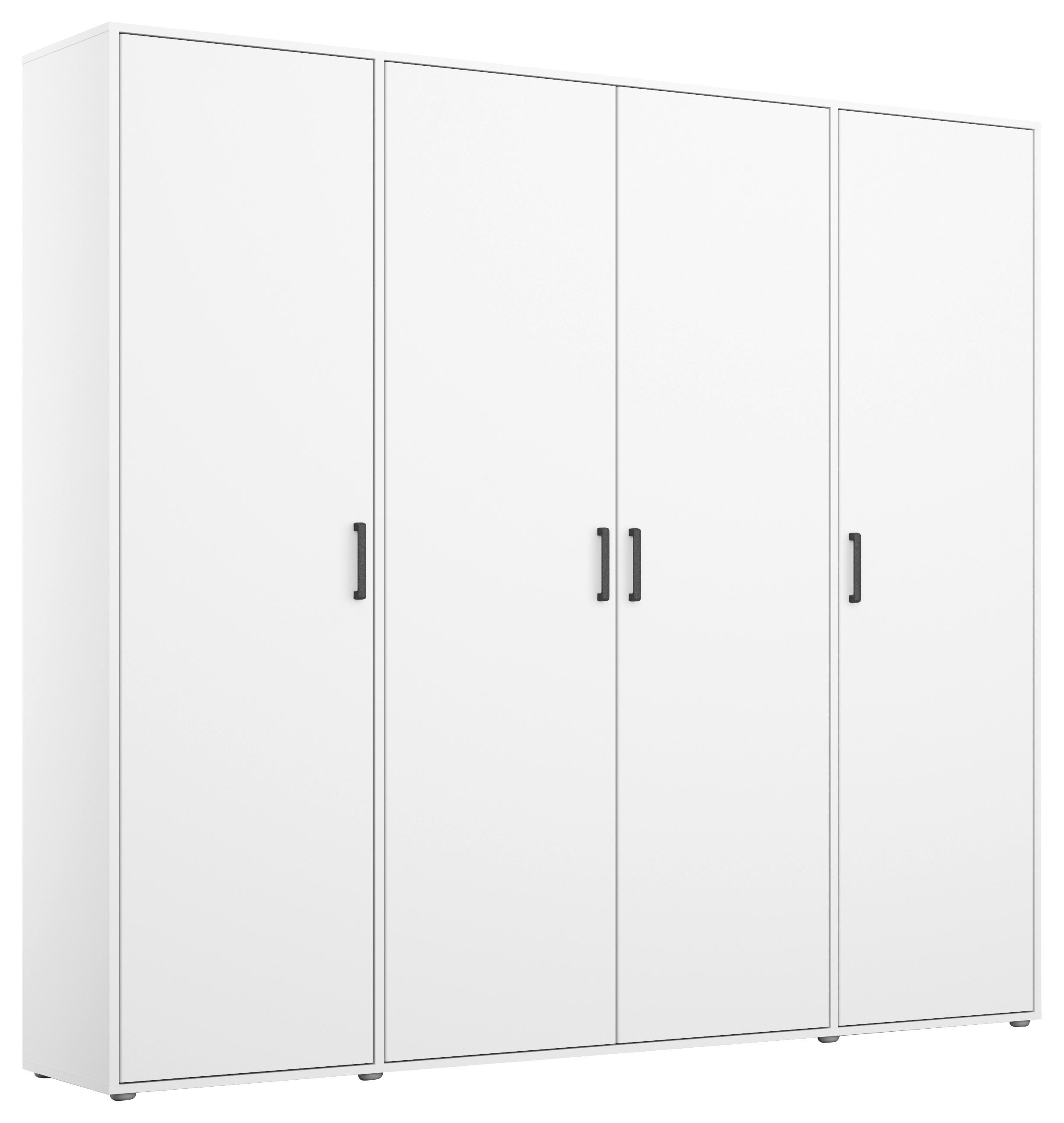 Ormar S Klasičnim Vratima Voyager - bijela/siva, Moderno, drvni materijal/plastika (187/194/53cm) - Modern Living