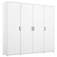 Ormar S Klasičnim Vratima Voyager - bijela/siva, Moderno, drvni materijal/plastika (187/194/53cm) - Modern Living