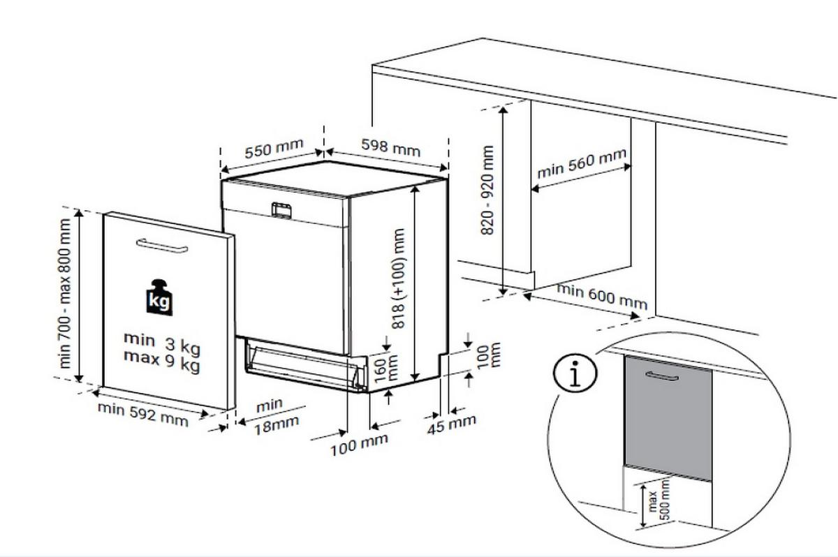 Geschirrspüler BDIN4S560WP Weiß - Weiß, MODERN, Metall (59,8/81,8/55cm) - Beko