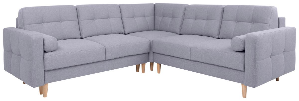 Coltar NORET - gri deschis, Konventionell, textil (242/242cm) - Modern Living