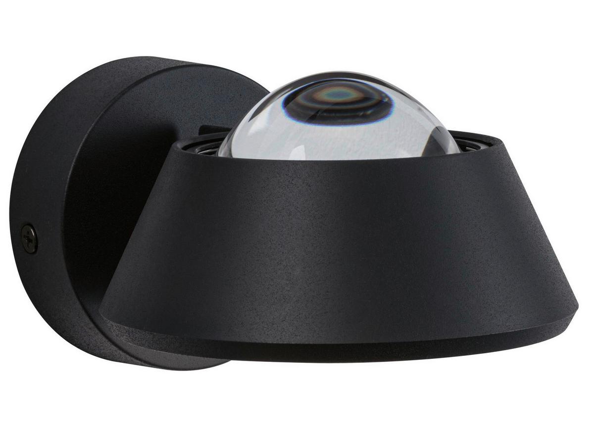 Wandleuchte Sabik in Schwarz max. 13 Watt - Schwarz, Basics, Kunststoff (11,7/8cm) - Paulmann