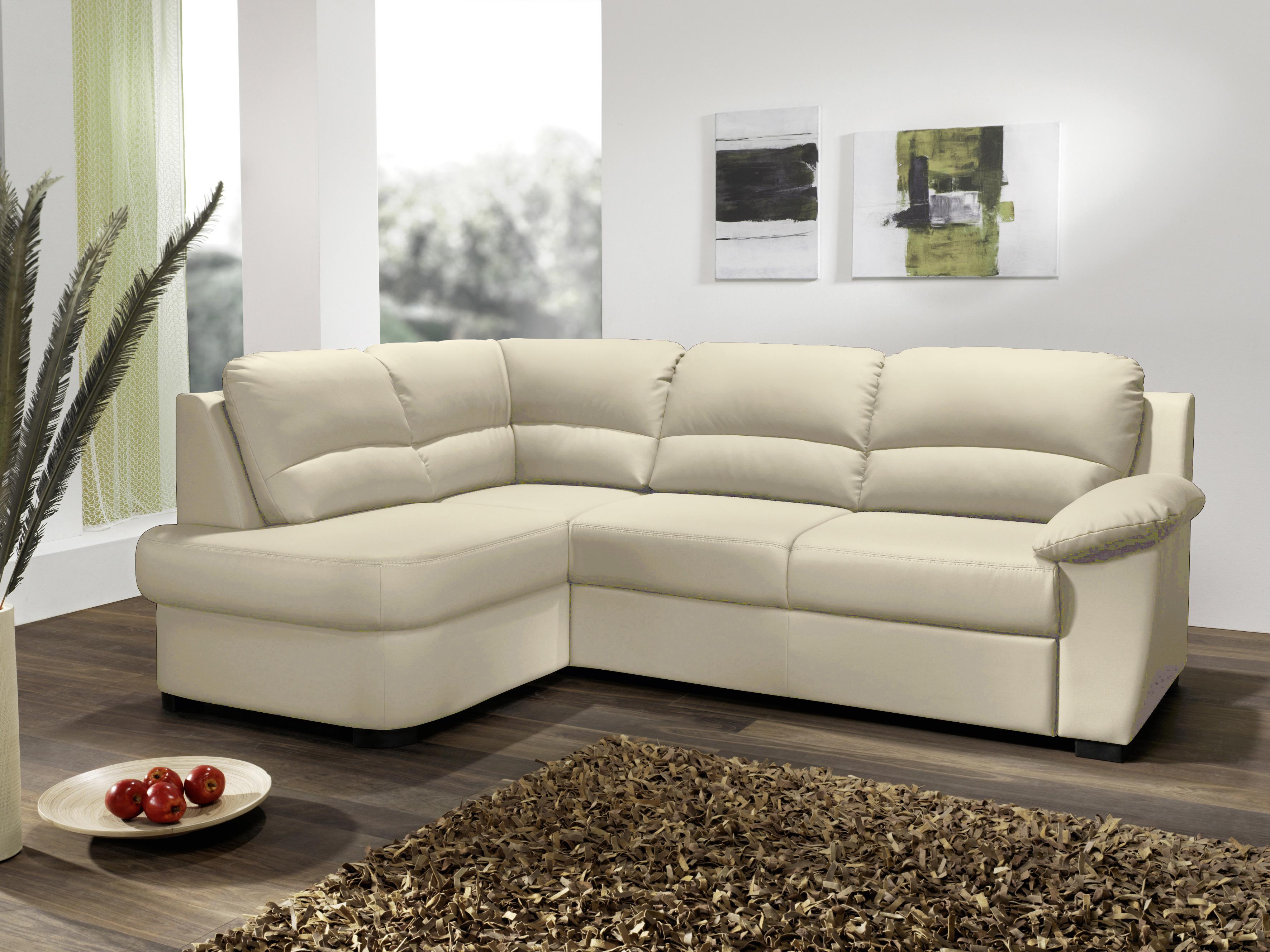 Wohnlandschaft Danilo in Beige - Beige/Schwarz, KONVENTIONELL, Kunststoff/Textil (240/45/165cm) - MID.YOU