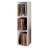 Schallplattenregal Platto in Weiß, B: 34 cm - Weiß, KONVENTIONELL, Holzwerkstoff (34/107/29cm) - MID.YOU