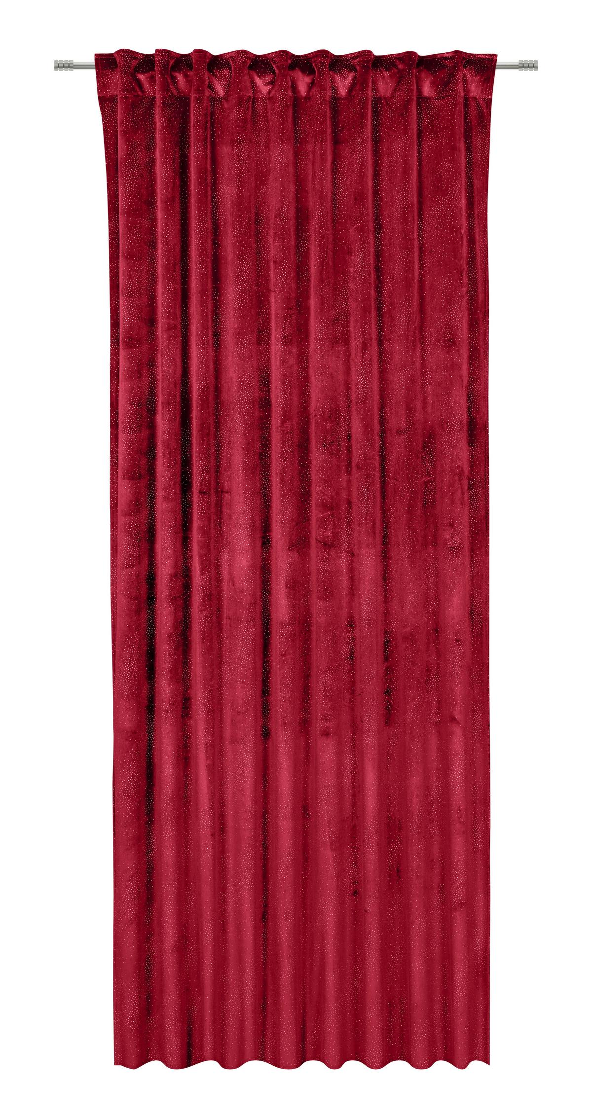 Fertigvorhang Lucia Rot ca. 140x245cm - Rot, Textil (140/245cm) - Mömax