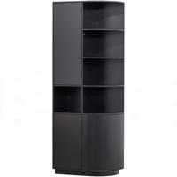 Mehrzweckschrank Finca Schwarz - Schwarz, Design, Holz (78/210/40cm) - Livetastic