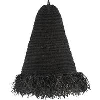 ABAŻUR BORGHOLM - czarny, Trend, materiały naturalne (47/57cm)