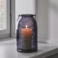 Windlicht Vintage - Hellgrau, MODERN, Glas (14,3/24cm) - Mömax modern living