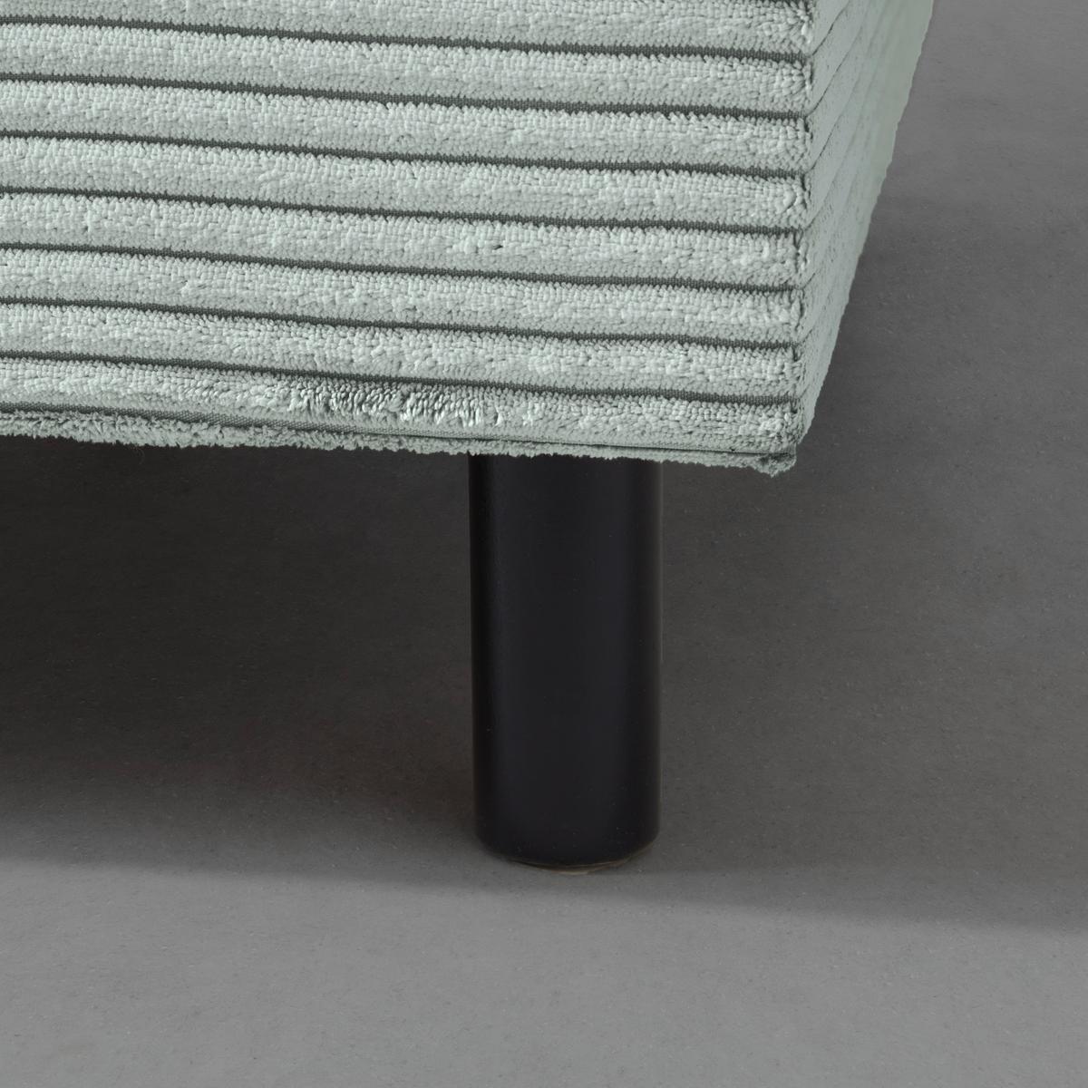 Liege Nova Grau - Schwarz/Grau, MODERN, Holz/Textil (85/62/145cm) - Mömax