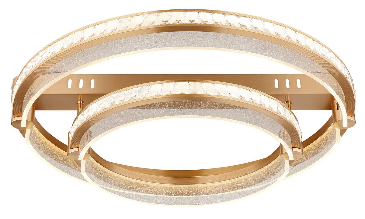 LED Mennyezeti Lámpa 67196-78 Blondie - aranyszínű/átlátszó, Design, műanyag/fém (60/17cm)