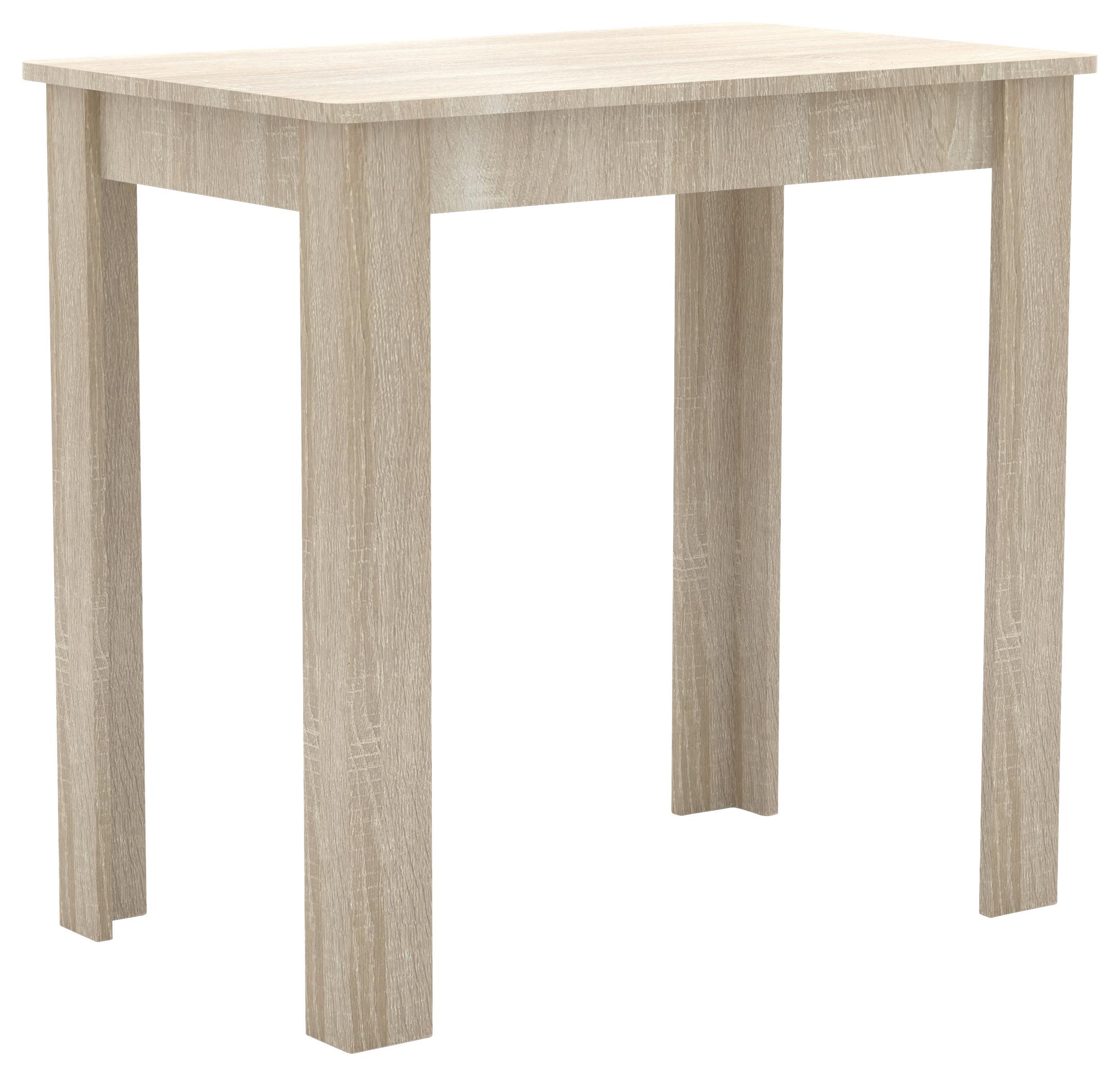 Jedilna Miza Esal, Hrast - bela/hrast sonoma, Moderno, leseni material (80/76/50cm) - MID.YOU