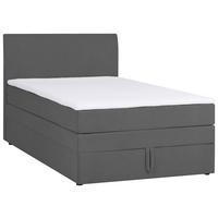 Boxspring Krevet Wickie - siva/crna, Konvencionalno, drvo/tekstil (120/200cm) - Modern Living